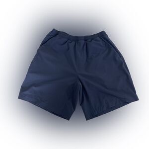 IBKUL Men’s Shorts M Navy Blue Long Athletic Casual Summer Athleisure